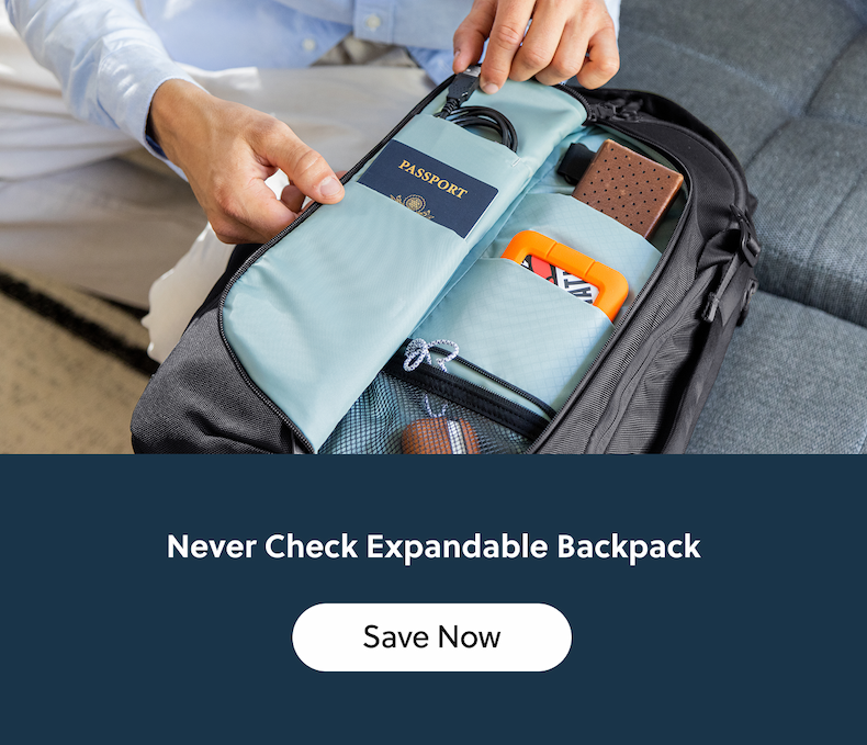 Never Check Expandable Backpack