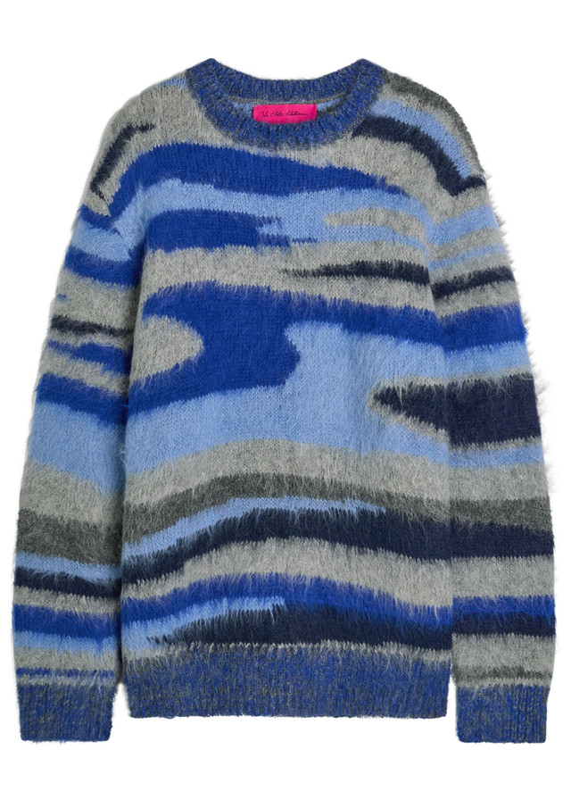 THE ELDER STATESMAN Topo jacquard brushed alpaca-blend jumper