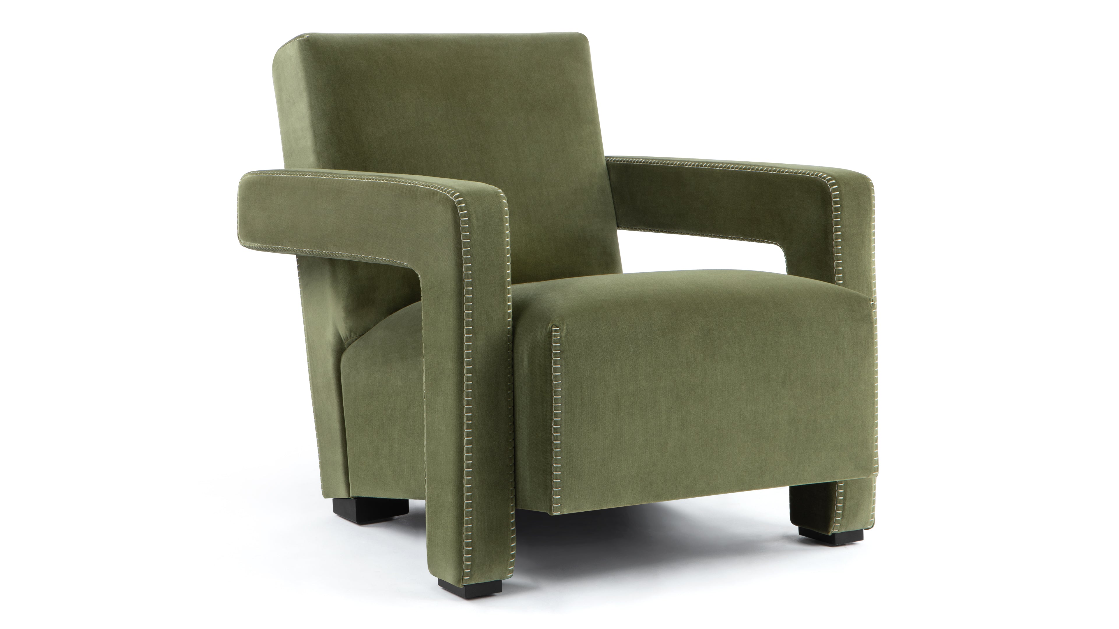 Image of Utrecht - Utrecht Chair, Olive Green Velvet