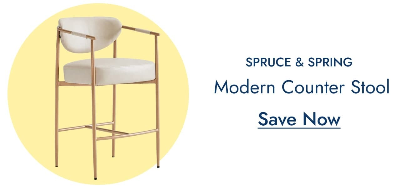 Spruce & Spring Modern Counter Stool