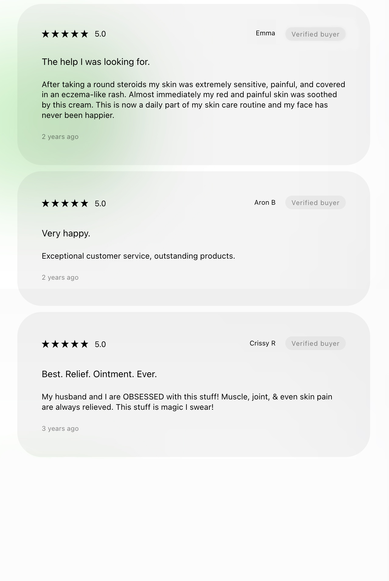 Soothing Cream Reviews
