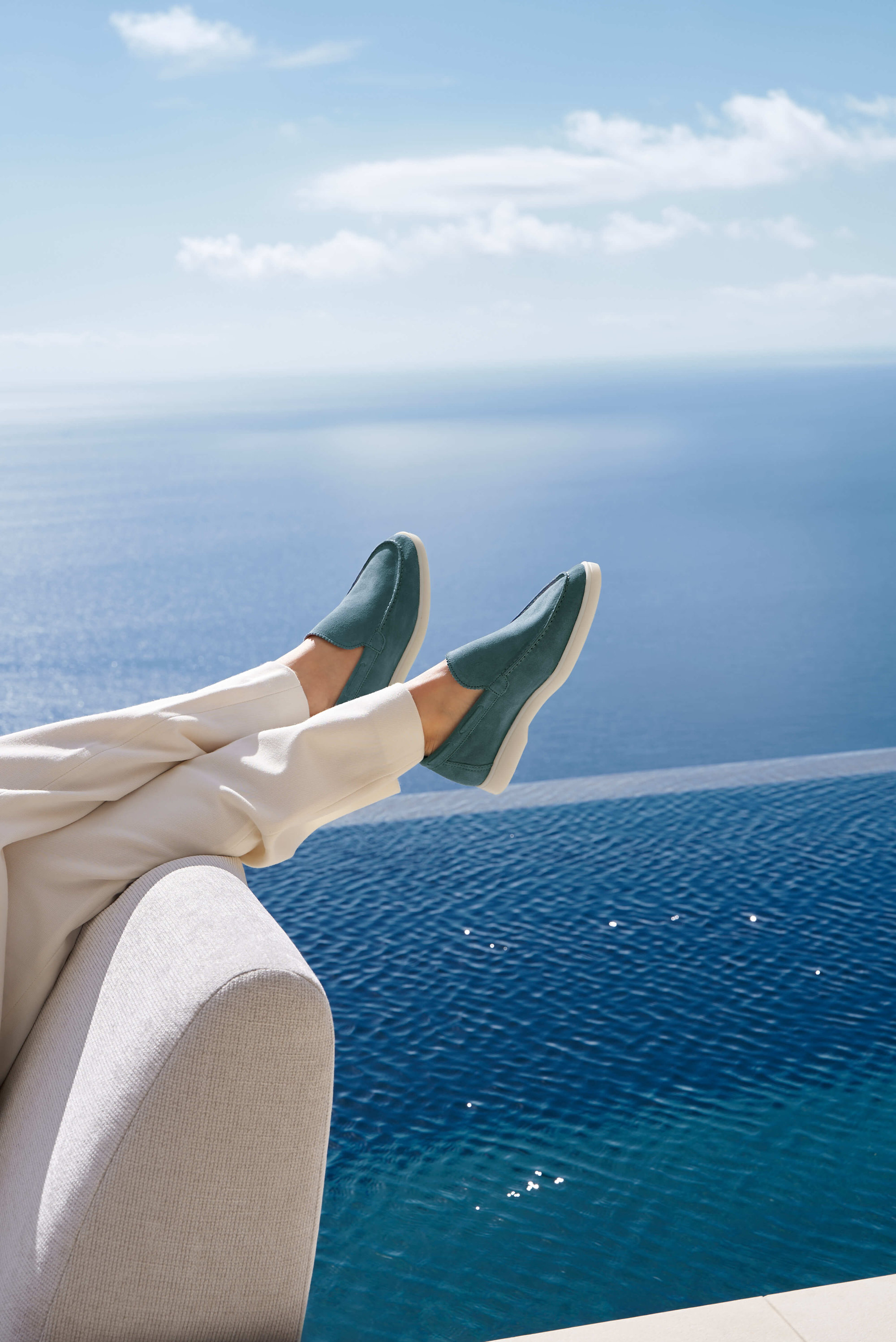 Lady Sea Green Yacht Loafers