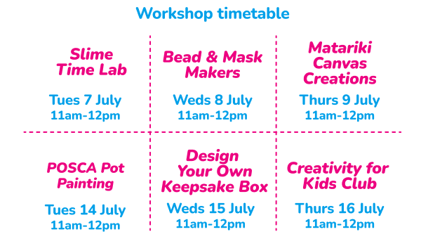 Workshop timetable