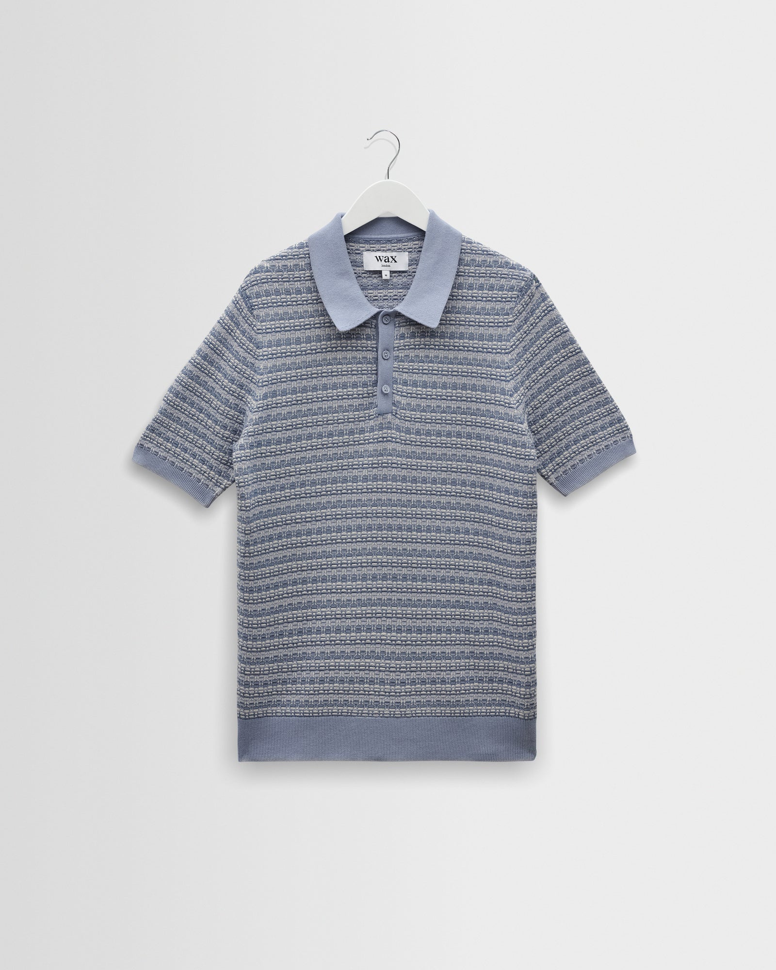 Didcot - Blue Double-Weave Seersucker Short-Sleeve Shirt