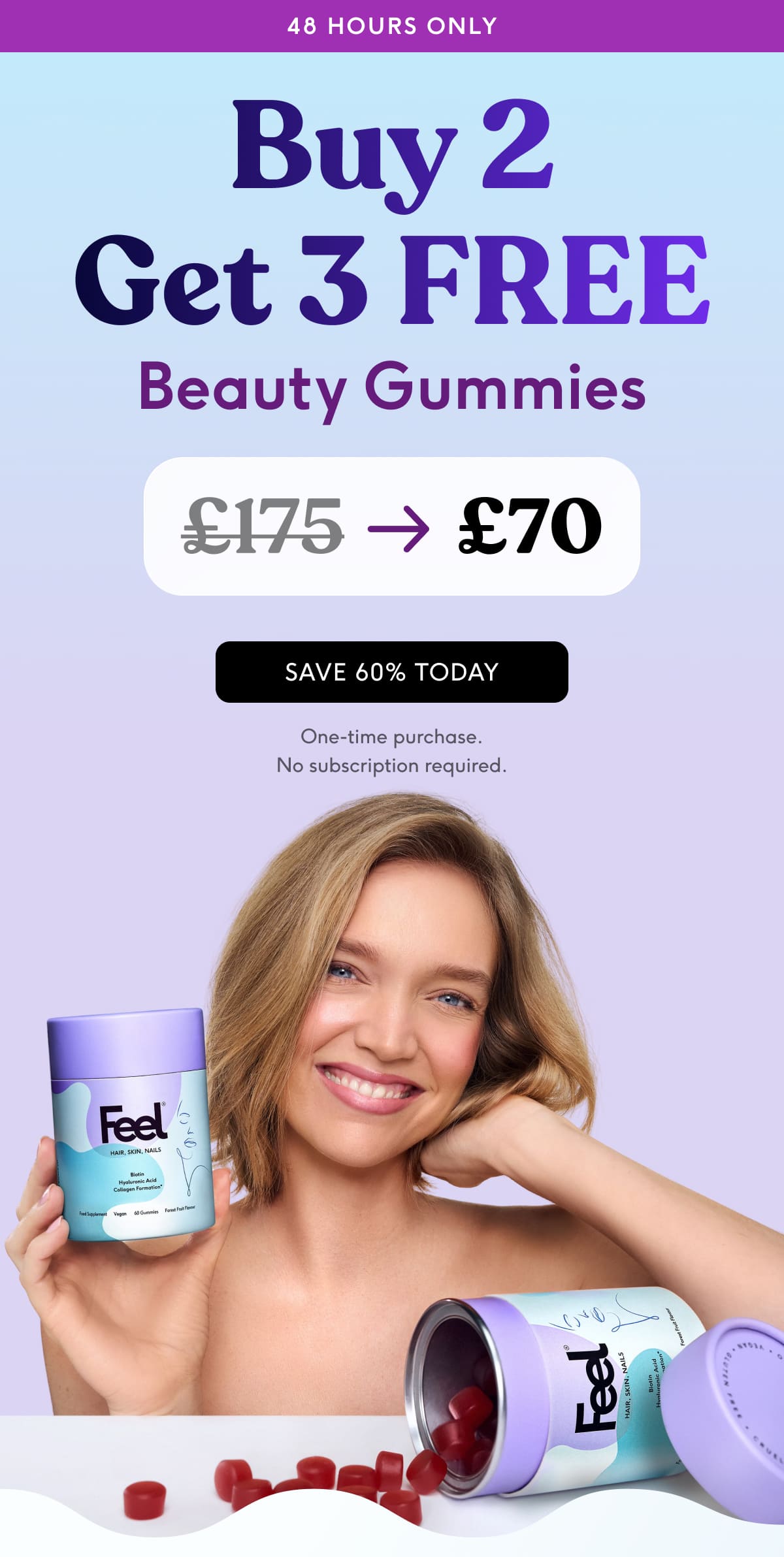Buy 2 Get 3 FREE Beauty Gummies