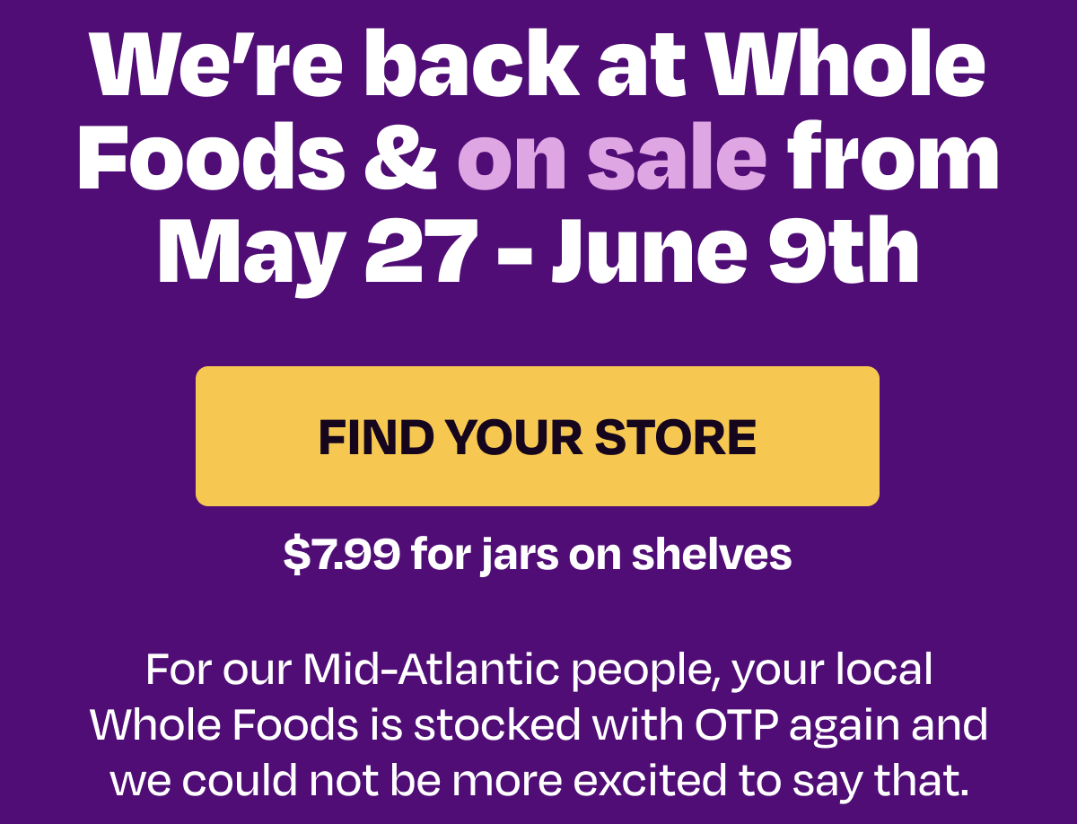 We're back at Whole Foods