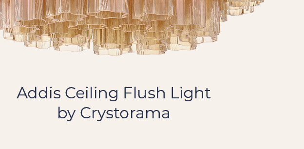 Addis Ceiling Flush Light by Crystorama