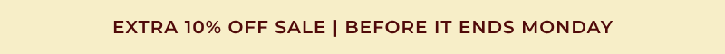 Extra 10% off sale, before it ends monday