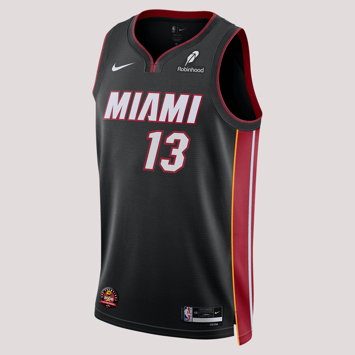Bam Adebayo Nike Miami HEAT Icon Black Swingman Jersey