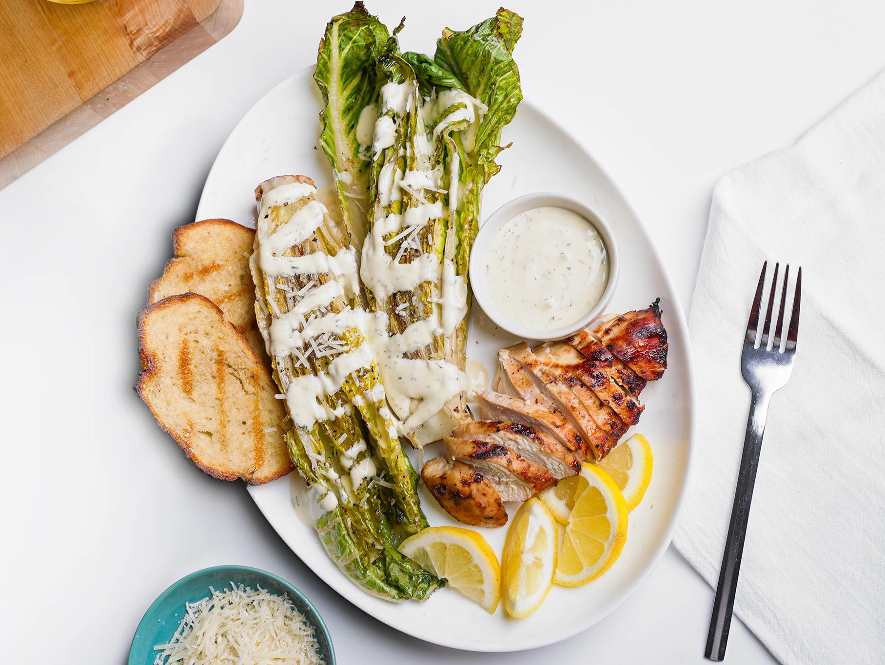 Grilled Romaine Salad
