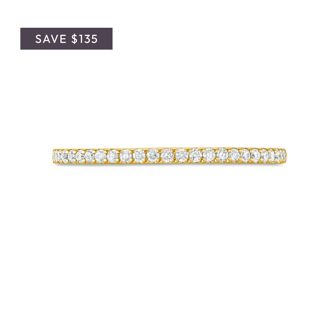 Essential Diamond Halfway Wedding Band