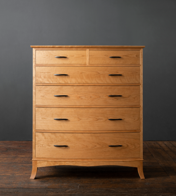 Crescent Six Drawer Dresser in cherry
