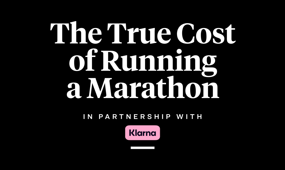 the true cost of running a marathon in partnership with klarna