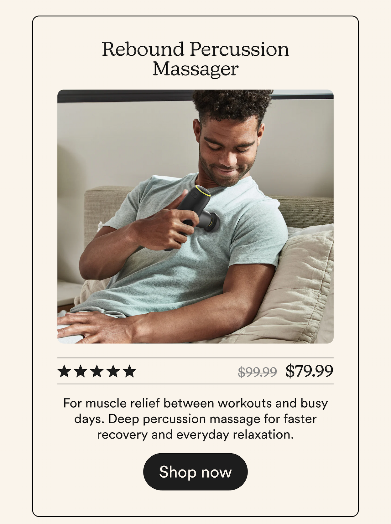 Rebound Percussion Massager