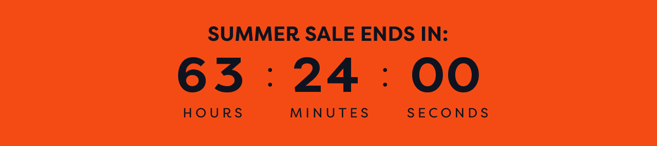 Timer counting down to the end of the Summer Sale