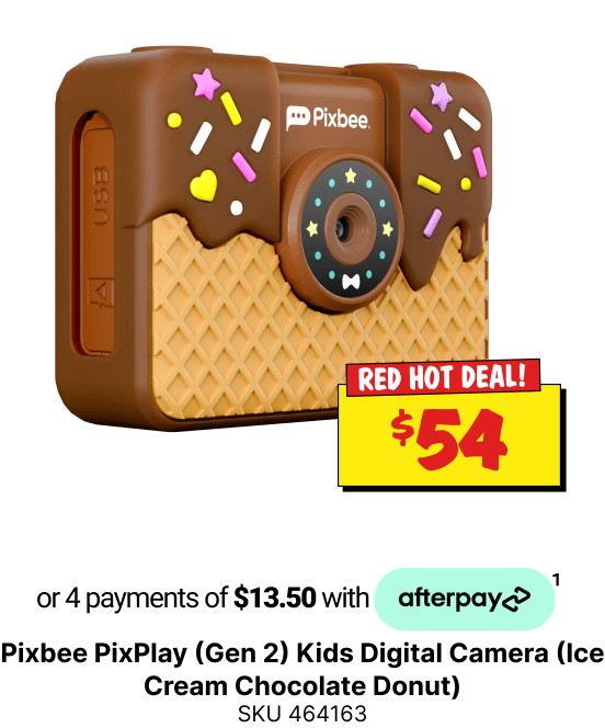 Pixbee PixPlay (Gen 2) Kids Digital Camera (Ice Cream Chocolate Donut)