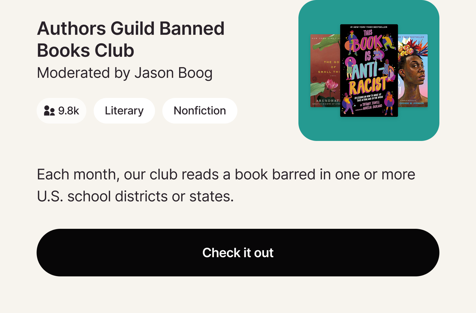 Authors Guild Banned Books Club