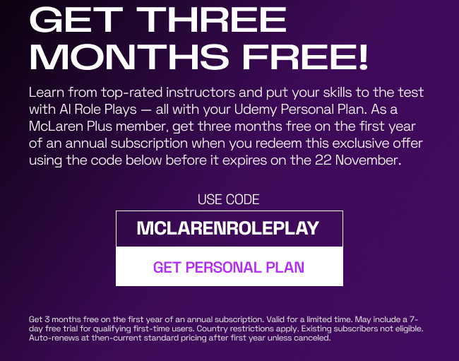 Use code MCLARENROLEPLAY