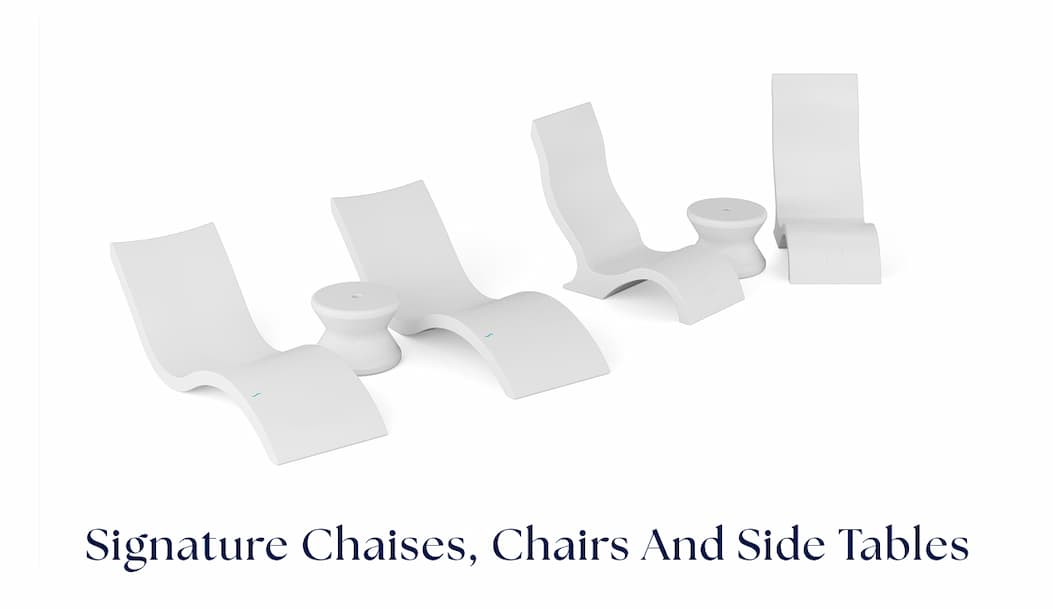 Signature Chaises, Chairs And Side Tables
