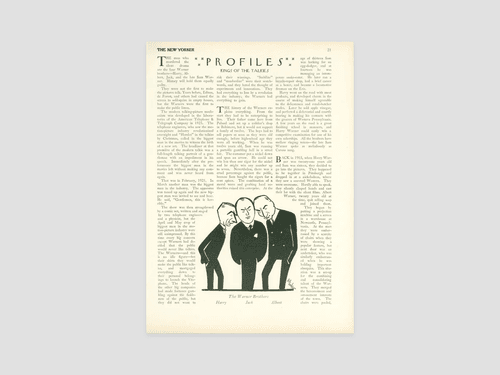 Page 21 of the December 22, 1928, issue of The New Yorker.