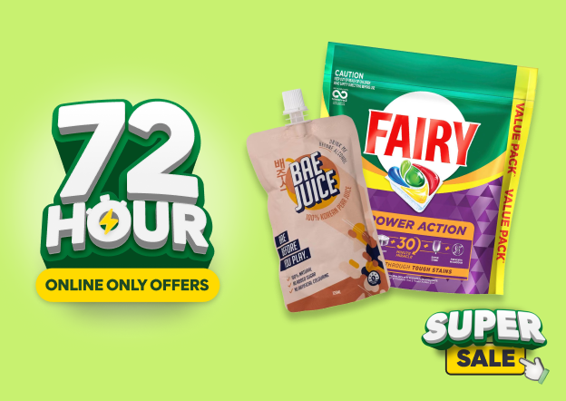 Hurry! Supercharged online only offers start Wednesday, 1st July and end Friday, 3rd July.+