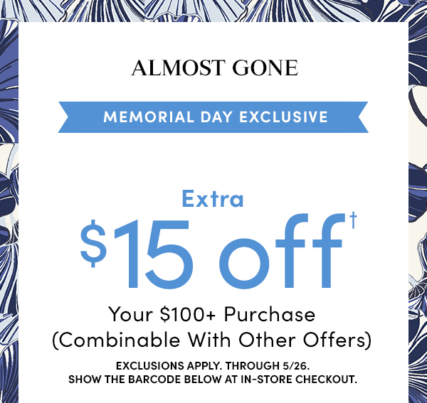 $15 off