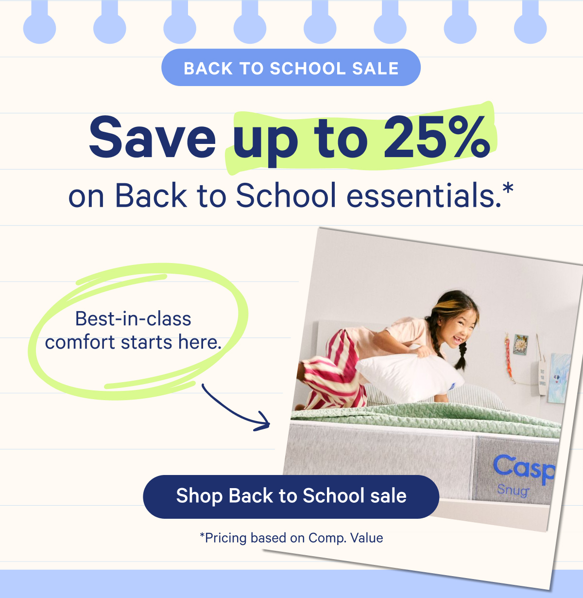 Back to School Sale