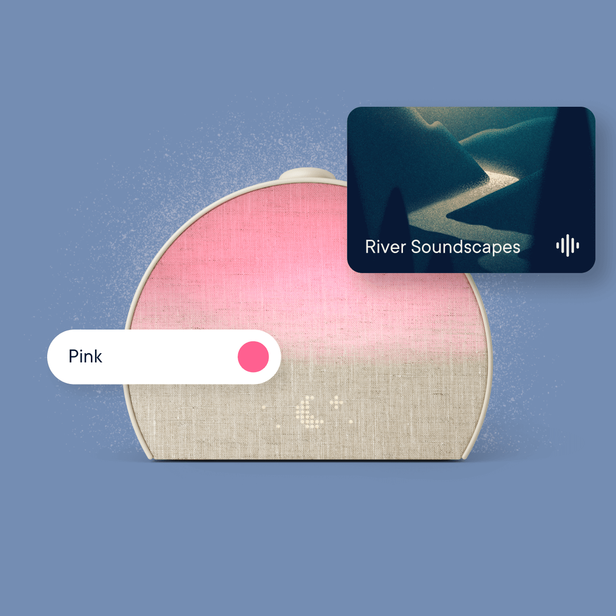 Pink light and River Soundscapes