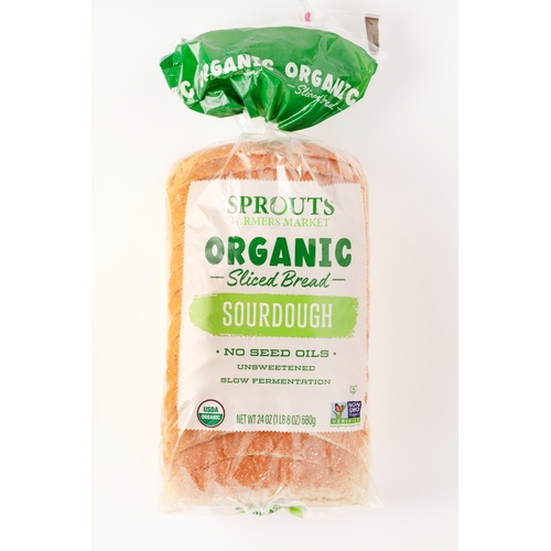 Sprouts Organic Sliced Sourdough Bread