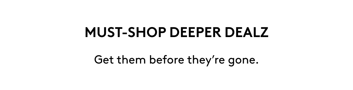 UP TO 60% OFF SELECT ITEMS