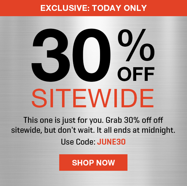Get 30% off with code JUNE30. Exclusive for you -- one day only!