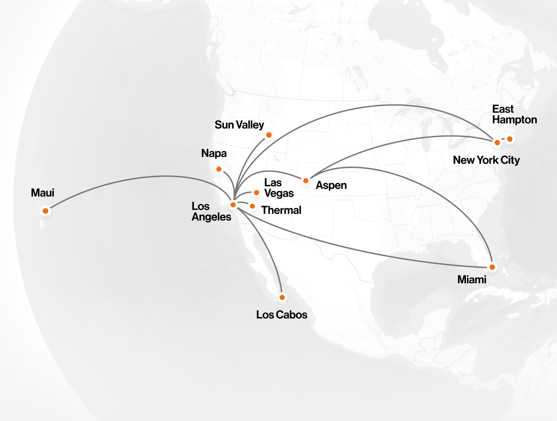 Where we fly map