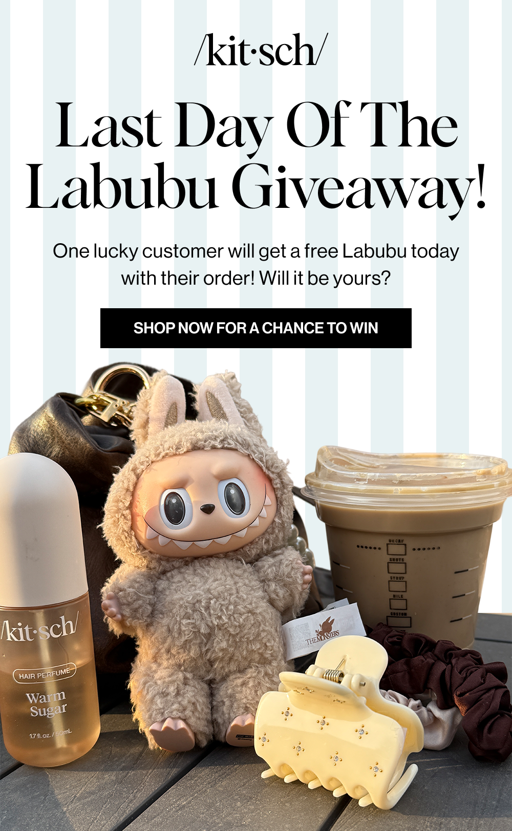 Last Day of The Labubu Giveaway! One lucky customer will get a free Labubu today with their order! Will it be yours?