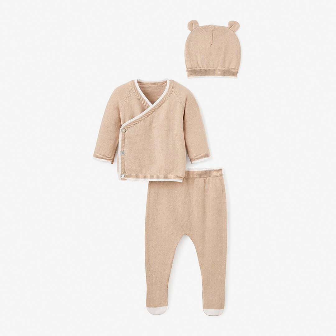 Image of Camel Cashmere Baby Layette Set