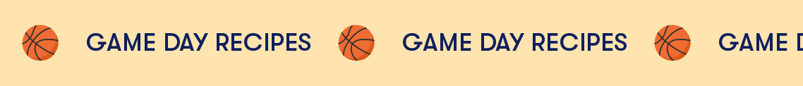 Game Day Recipes.