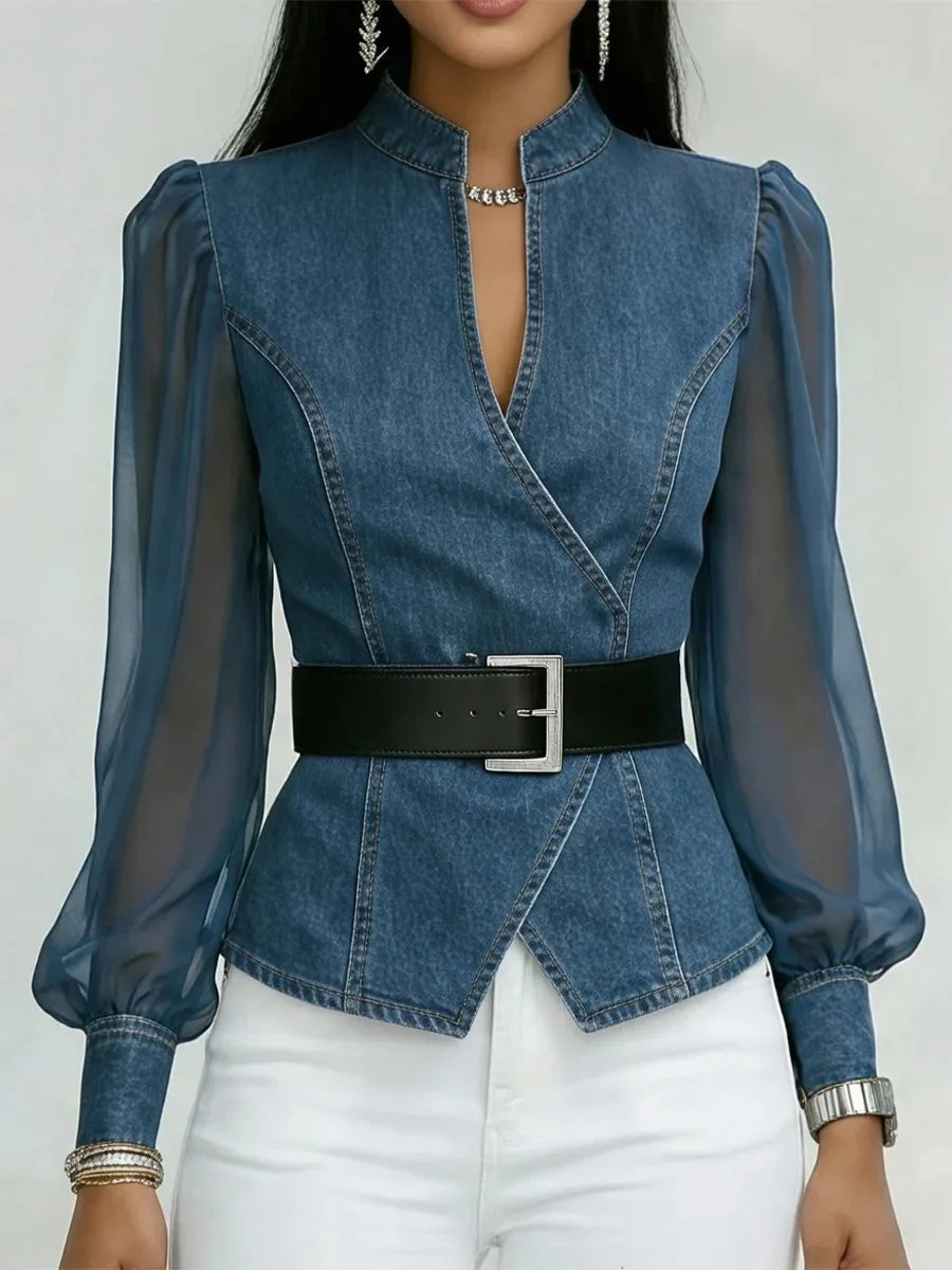 Vesper Denim Blouse