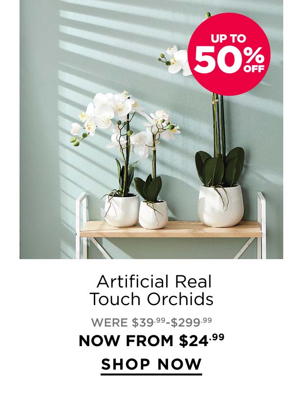 Artificial real touch orchids