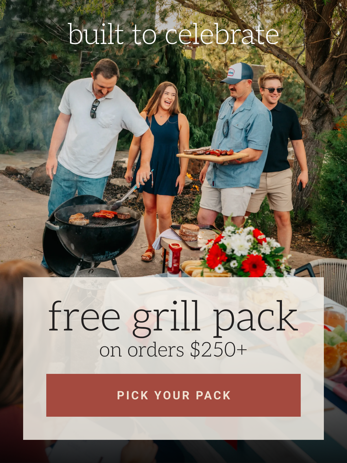 built to celebrate. Pick your pack CTA