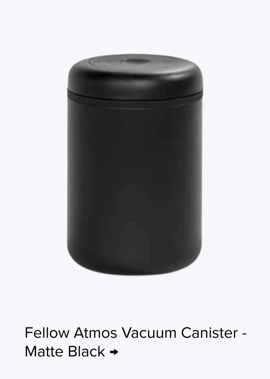 Fellow Atmos Vacuum Canister - Matte Black