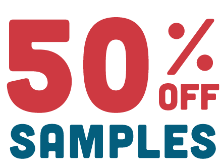 50% Off Samples