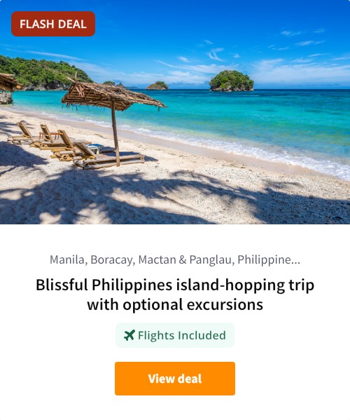 Blissful Philippines island-hopping trip with optional excursions