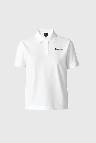 ANALIESE-CR Flat Knit Rib Collar Polo