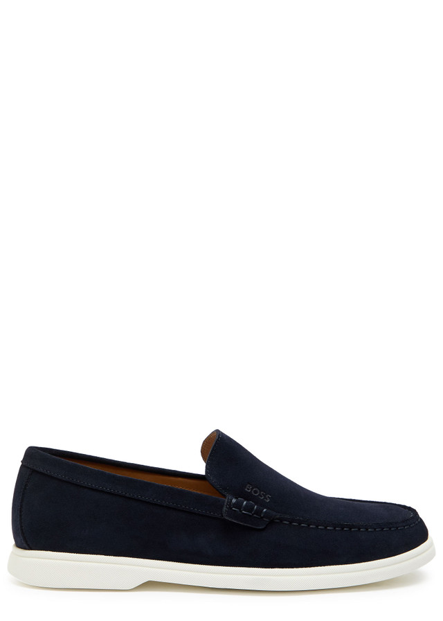 BOSS Sienne suede loafers