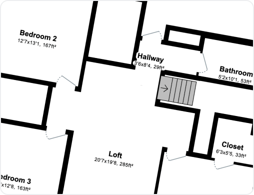 The Kern floorplan