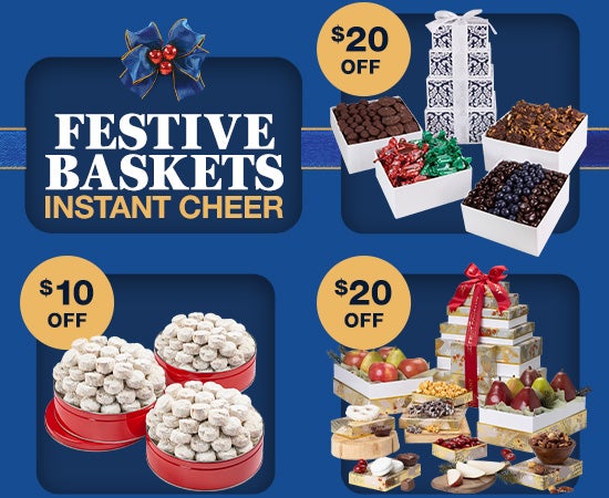 Festive baskets, instant cheer