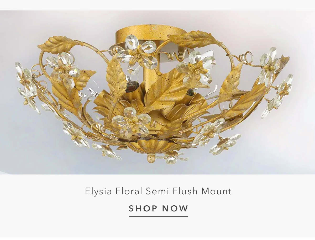 Shop Elysia Floral Semi Flush Mount