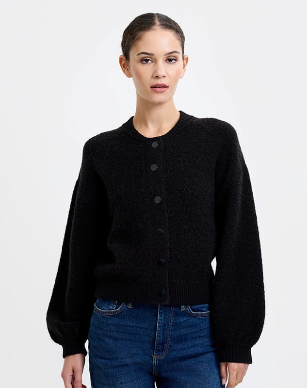 Melissa Knit Bomber Jacket