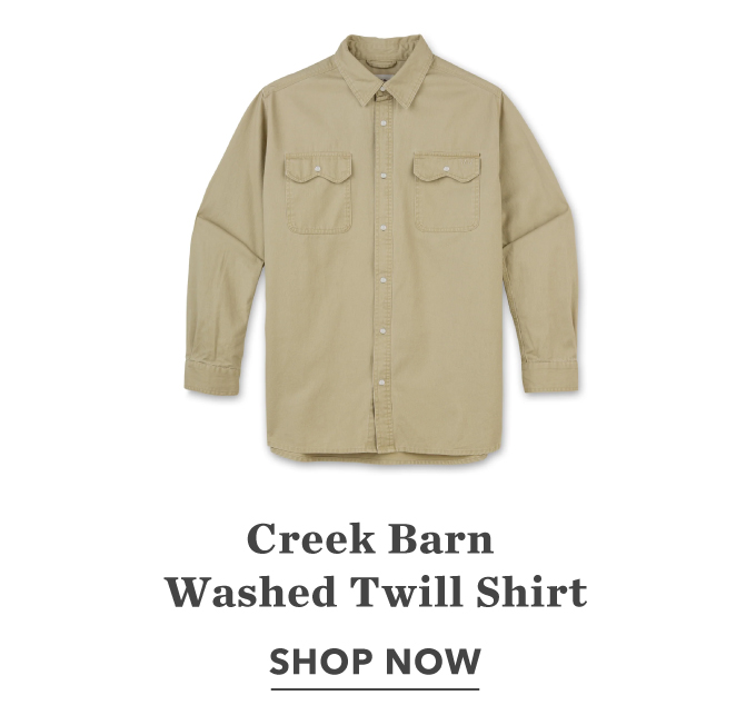  Men's Creek Barn Washed Twill Shirt