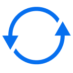 Two circular arrows icon