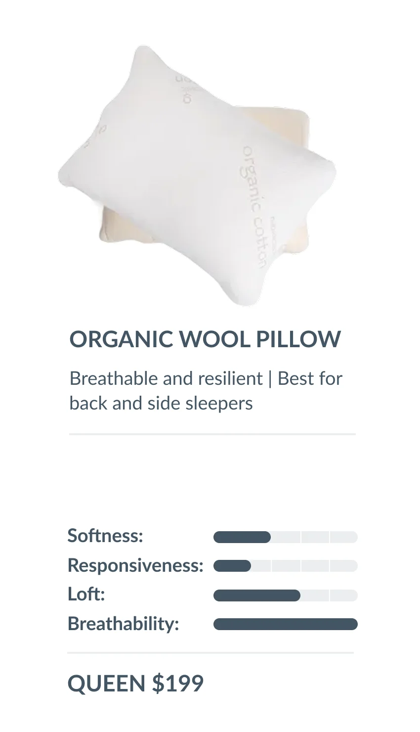 wool pillow